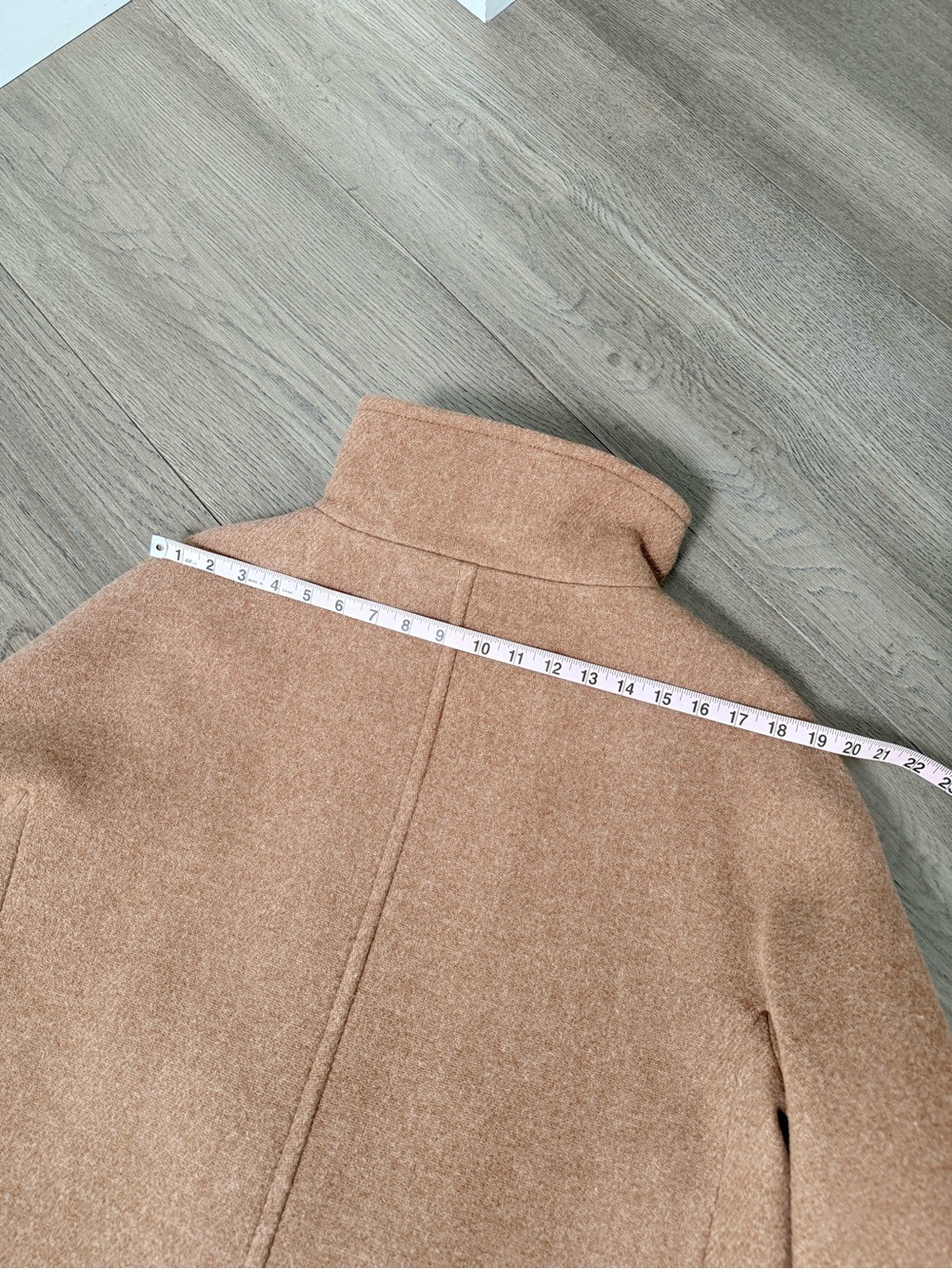 NWOT J.Crew Villa Coat Stadium Cloth Wool Heather Camel Tan 6 - Picture 11 of 12